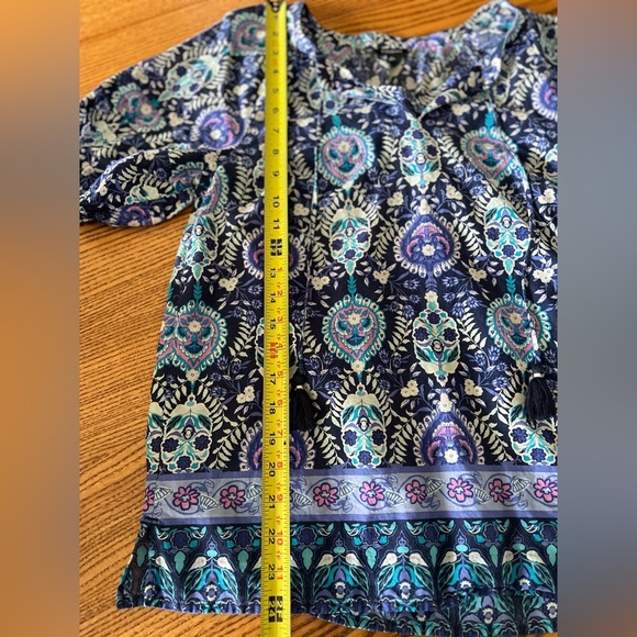 Talbots Floral 100% Cotton Top XS - Picture 2 of 8